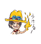 尾田っちの左手で描いたONE PIECEスタンプ！（個別スタンプ：2）