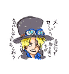 尾田っちの左手で描いたONE PIECEスタンプ！（個別スタンプ：3）