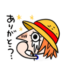One Pieceナミ魚人 ルフィ画ナミの似顔絵 Lineスタンプ 3o Spice