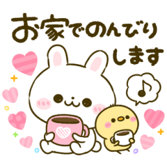 [LINEスタンプ] 健康♡気遣い♡うさぎのほいっぷ