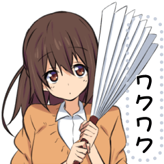 [LINEスタンプ] ポニテJKのメッセージスタンプ