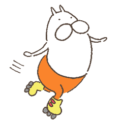 [LINEスタンプ] ねこタイツのゆるく前向き