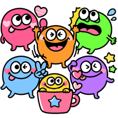 [LINEスタンプ] 敬語ふきだし♡モンスター