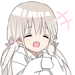 パーカーの女の子 白 2 Lineスタンプ Runa