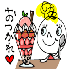 [LINEスタンプ] リーゼントちゃん♡あいさつきちんと！